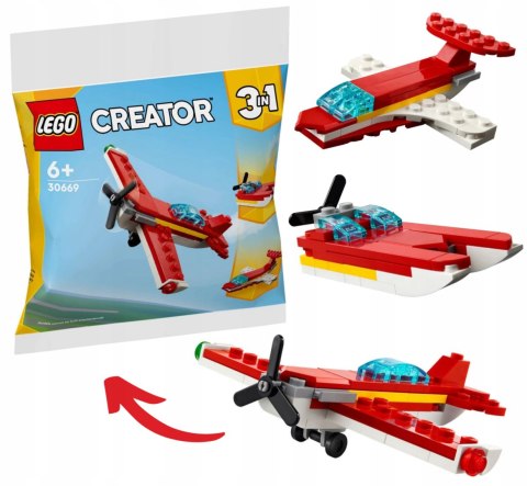 Lego Creator 30669 Kultowy czerwony samolot 3w1