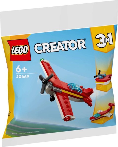 Lego Creator 30669 Kultowy czerwony samolot 3w1
