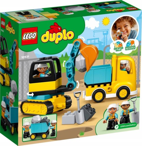 Lego Duplo 10931 Ciężarówka i koparka gąsienicowa