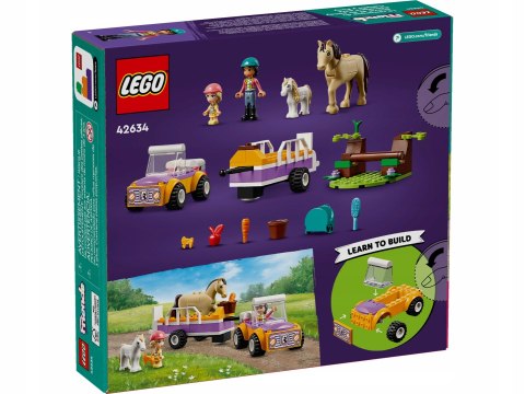 Lego Friends 42634 Przyczepa na konia i kucyka