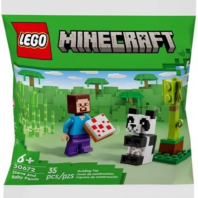 Lego Minecraft Steve i mała panda 30672