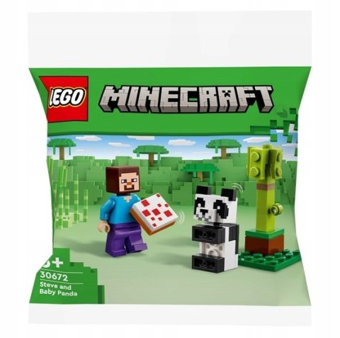 Lego Minecraft Steve i mała panda 30672