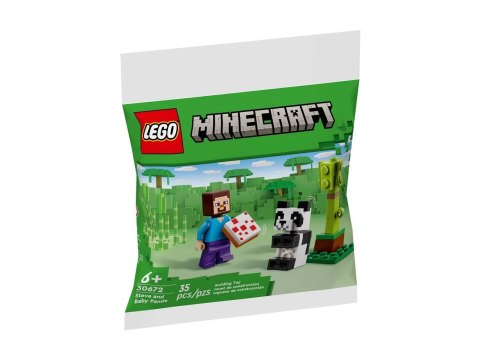 Lego Minecraft Steve i mała panda 30672