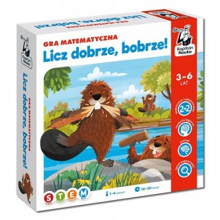 Licz Dobrze Bobrze Gra Matematyczna Edukacyjna 3-6 lat Kapitan Nauka