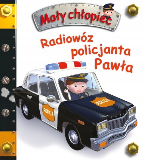 Mały Chłopiec Radiowóz policjanta Pawła Pojazdy