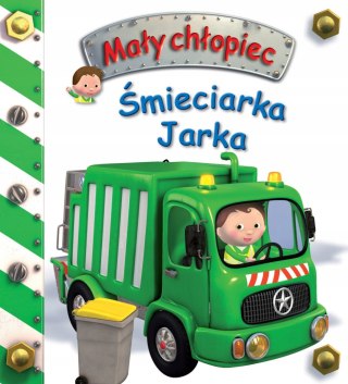 Mały Chłopiec Śmieciarka Jarka Pojazdy