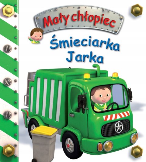 Mały Chłopiec Śmieciarka Jarka Pojazdy