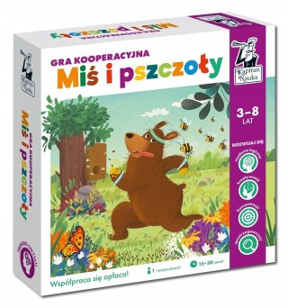 Miś i Pszczoły Gra Kooperacyjna 3-8 lat Planszowa Kapitan Nauka