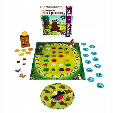 Miś i Pszczoły Gra Kooperacyjna 3-8 lat Planszowa Kapitan Nauka