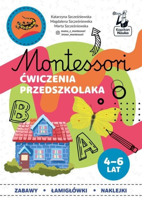 Montessori Ćwiczenia przedszkolaka 4-6 lata Kapitan Nauka Zabawy