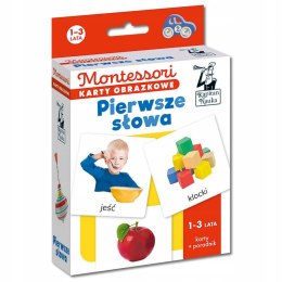 Montessori Karty Obrazkowe Pierwsze Słowa Poradnik Kapitan Nauka
