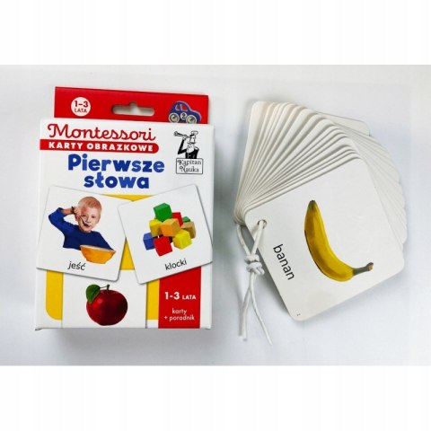 Montessori Karty Obrazkowe Pierwsze Słowa Poradnik Kapitan Nauka