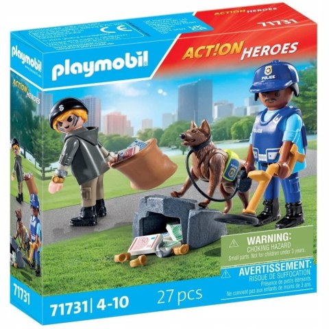Playmobil 71731 Poszukiwania śladów z psem tropiącym