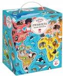 Puzzle Puzzlove Czuczu Zwierzęta Mapa Świata 60 el