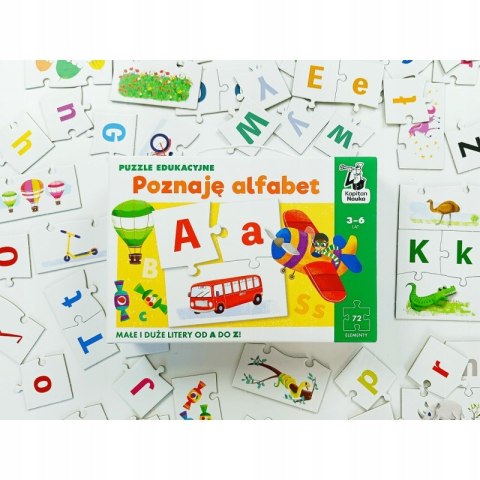 Puzzle edukacyjne Poznaję alfabet Kapitan Nauka 3-6 lat