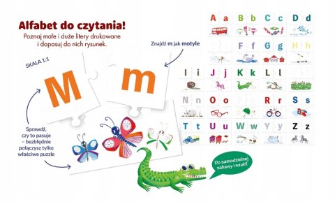 Puzzle edukacyjne Poznaję alfabet Kapitan Nauka 3-6 lat