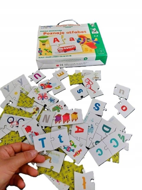 Puzzle edukacyjne Poznaję alfabet Kapitan Nauka 3-6 lat