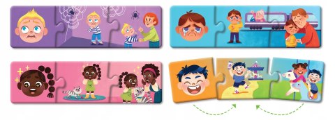 Puzzle malucha Emocje Kapitan Nauka