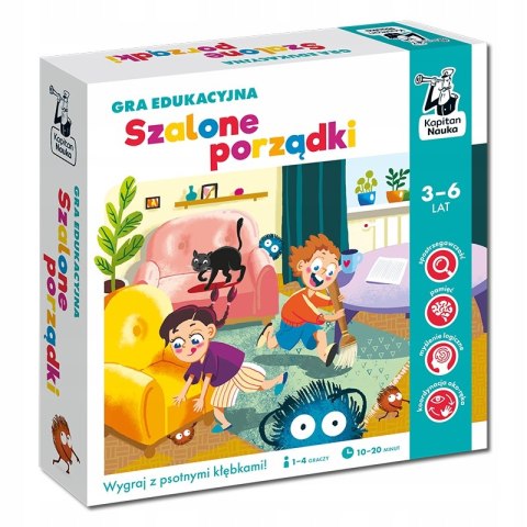 Szalone porządki Gra edukacyjna Kapitan Nauka 3-6 lat