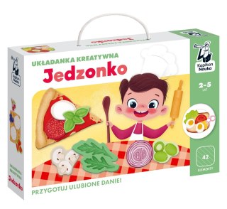 Układanka kreatywna Jedzonko Kapitan Nauka 2-5 lat
