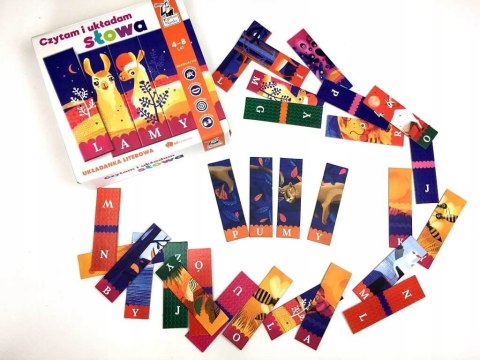 Układanka literowa Kapitan Nauka Czytam i układam słowa Lamy