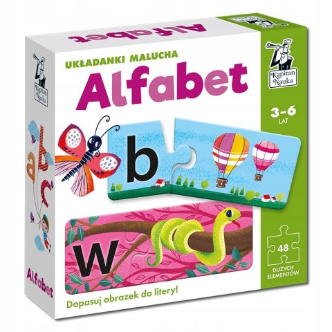 Układanki Malucha Alfabet Kapitan Nauka Edgard
