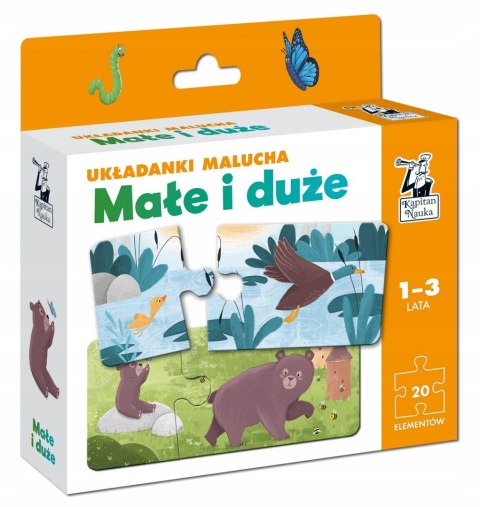 Układanki Puzzle Malucha Małe i Duże 12m+ Kapitan Nauka