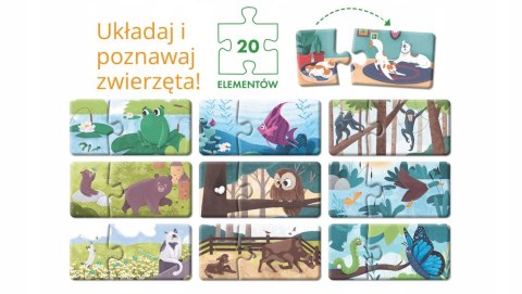 Układanki Puzzle Malucha Małe i Duże 12m+ Kapitan Nauka