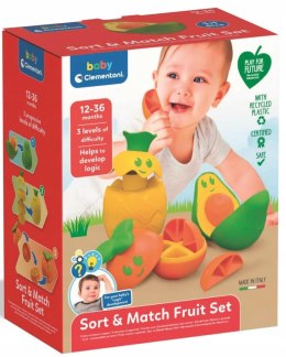 Zabawka Logiczna 17719 Owoce do złożenia Sensoryczna Clementoni 12m+
