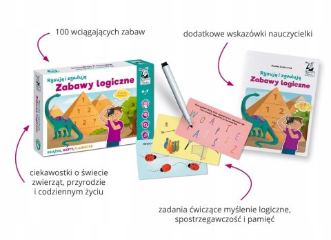 Zabawy Logiczne Rysuję i Zgaduję + Mazak Kapitan