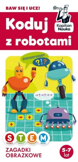 Zagadki obrazkowe Koduj z robotami Kapitan Nauka 5-7 lat
