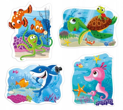 Baby Puzzle 4w1 Ocean Pod Wodą Multigra 2+