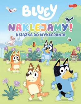 Bluey Naklejamy Książka do wyklejania Zabawa z Naklejkami Harperkids