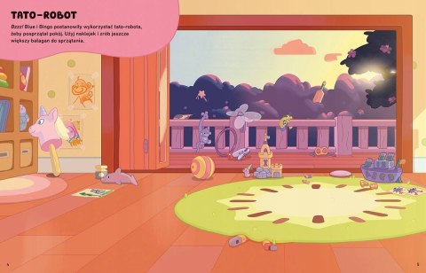 Bluey Naklejamy Książka do wyklejania Zabawa z Naklejkami Harperkids