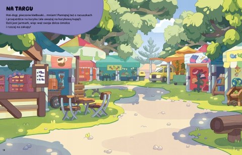 Bluey Naklejamy Książka do wyklejania Zabawa z Naklejkami Harperkids