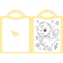 Dinusie. Zaczarowana Kredka. Malowanka z Naklejkami Aksjomat 4+