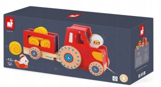 Drewniany Traktor do Ciągnięcia Farma 12 m+, Janod J03317