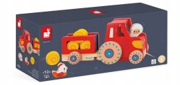 Drewniany Traktor do Ciągnięcia Farma 12 m+, Janod J03317