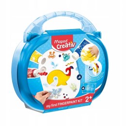 Farby do Malowania palcami Walizka Maped 2+