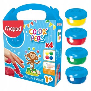 Farby do malowania palcami 4 kolory 812510 Maped