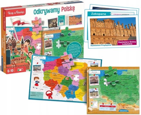 Gra Edukacyjna Puzzle Odkrywamy Polskę 50776 Clementoni