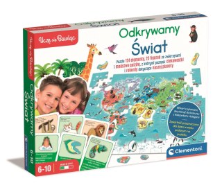 Gra Edukacyjna Puzzle Odkrywamy Świat 50779 Clementoni