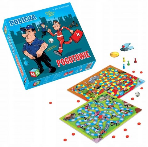 Gra Planszowa 2w1 Policja Pogotowie Multigra 5+