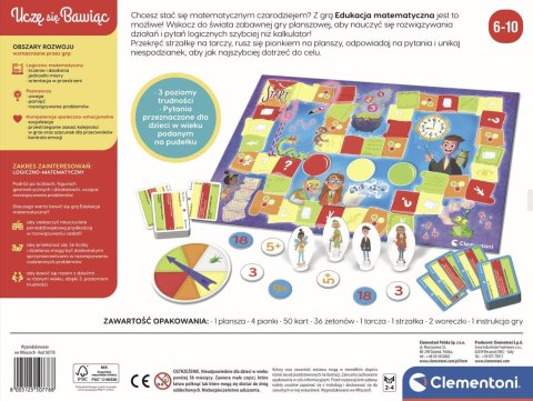 Gra planszowa Edukacja matematyczna 50778 Clementoni