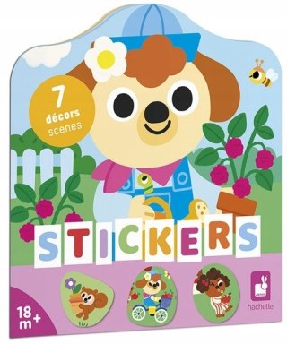 Janod Książeczka do wyklejania z naklejkami Ogród 18m+