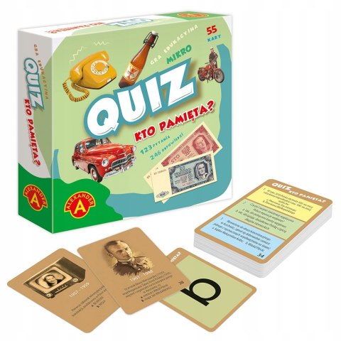 Kieszonkowa Gra Edukacyjna Quiz Kto Pamięta Mikro Alexander