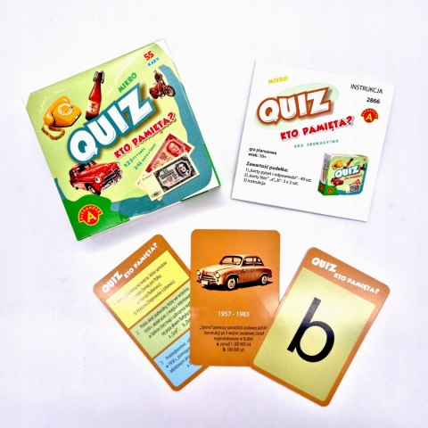 Kieszonkowa Gra Edukacyjna Quiz Kto Pamięta Mikro Alexander