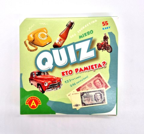 Kieszonkowa Gra Edukacyjna Quiz Kto Pamięta Mikro Alexander