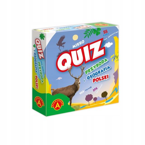 Kieszonkowa Gra Edukacyjna Quiz Przyroda i Geografia Polski Mikro Alexander