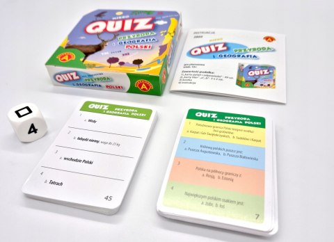Kieszonkowa Gra Edukacyjna Quiz Przyroda i Geografia Polski Mikro Alexander